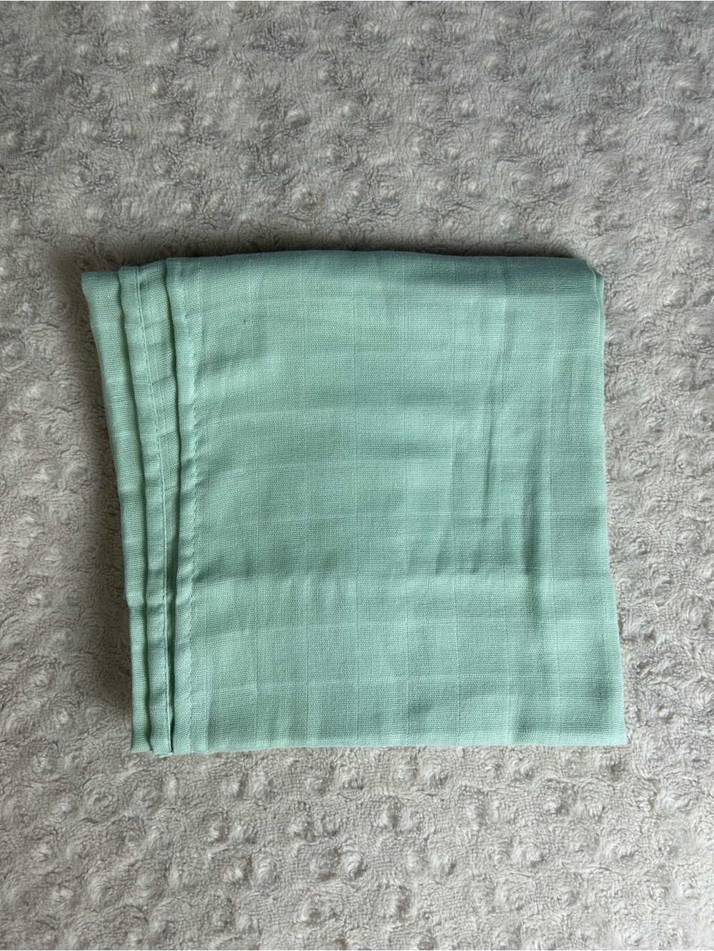 Amazing Baby Solid Light Green Swaddle Blanket Muslin Cotton Thin